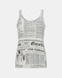 John Galliano Newspaper Print Tank Top